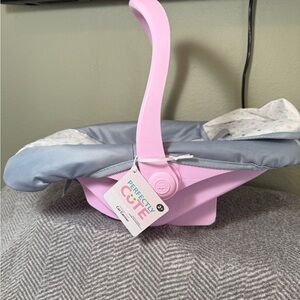 Pink and Gray Doll Carrier